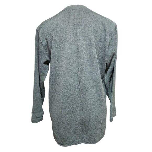 Liz Claiborne Liz & Co green tunic sweater lagenlook pockets cotton medium - Picture 4 of 8